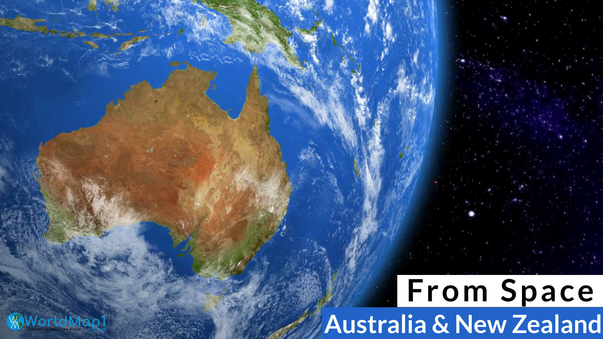 Australia and New Zealand from Space